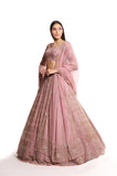 pink wedding lehenga