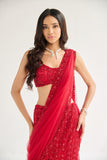 ROSA RED SAREE