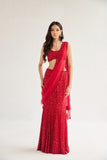 ROSA RED SAREE