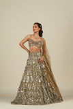 GOLD MIRROR LEHENGA