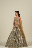GOLD MIRROR LEHENGA