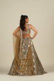 GOLD MIRROR LEHENGA