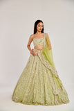 LIME GREEN LEHENGA
