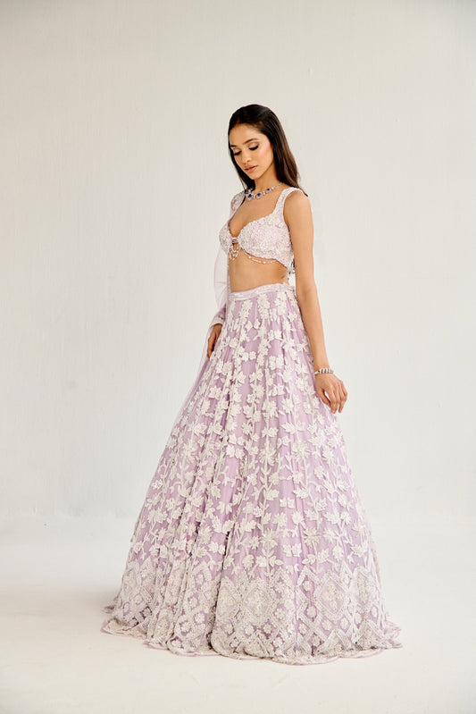 LAVENDER LEHENGA