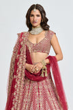 ISHQ RED BRIDAL LEHENGA