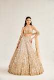 ZARA GOLD OMBRE LEHENGA