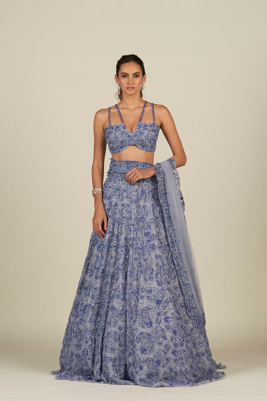 BLUE LEHENGA