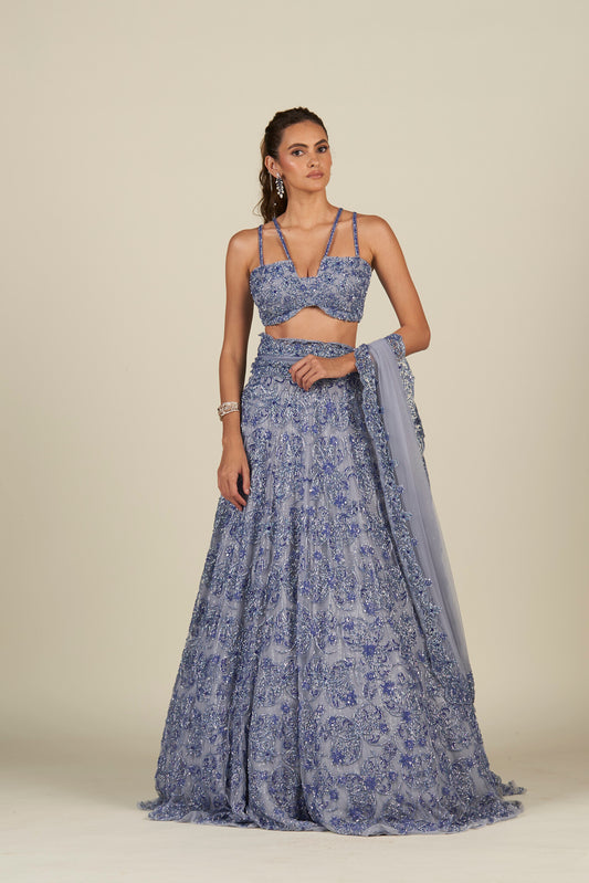 BLUE LEHENGA