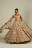 GOLD MIRROR WORK LEHENGA
