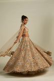 GOLD MIRROR WORK LEHENGA