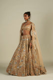 GOLD MIRROR WORK LEHENGA