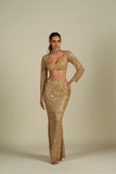 GOLD SKIRT SET
