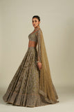 FIZA GREEN LEHENGA