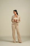 IVORY PANT SUIT SET