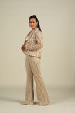 IVORY PANT SUIT SET