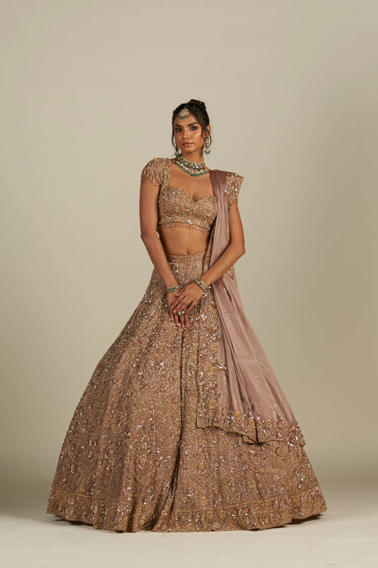 BROWN LEHENGA
