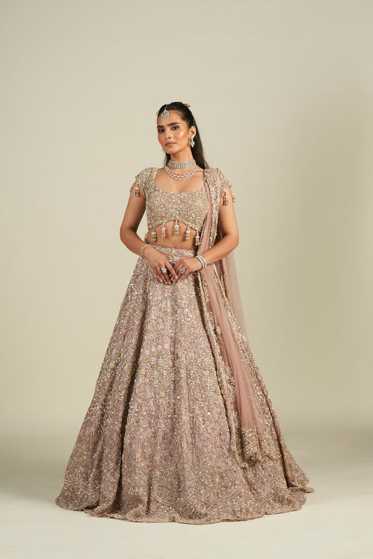 MAUVE BRIDAL LEHENGA