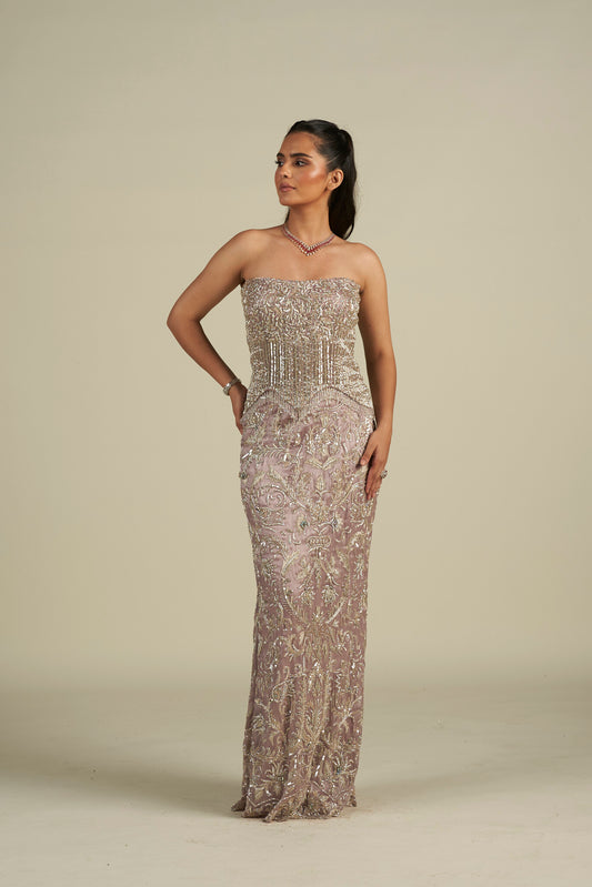 LILAC CORSET SKIRT SET