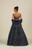 NAVY BLUE LEHENGA