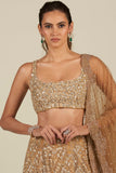 GOLD 3D SEQUIN LEHENGA