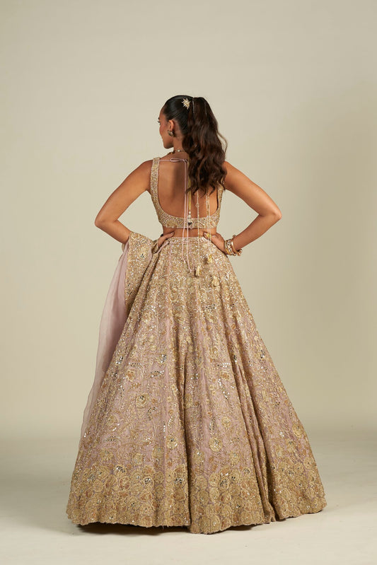 LAVENDER GOLD LEHENGA