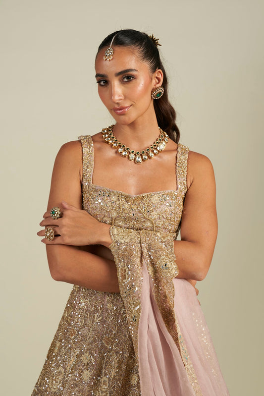 LAVENDER GOLD LEHENGA