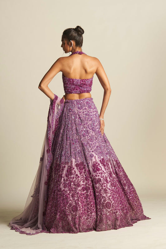 LILAC OMBRE LEHENGA