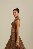 RUST RED LEHENGA