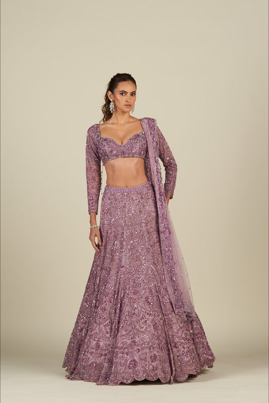 LAVENDER LEHENGA