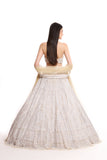 white wedding lehenga