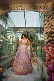 multi color lehenga for mehndi