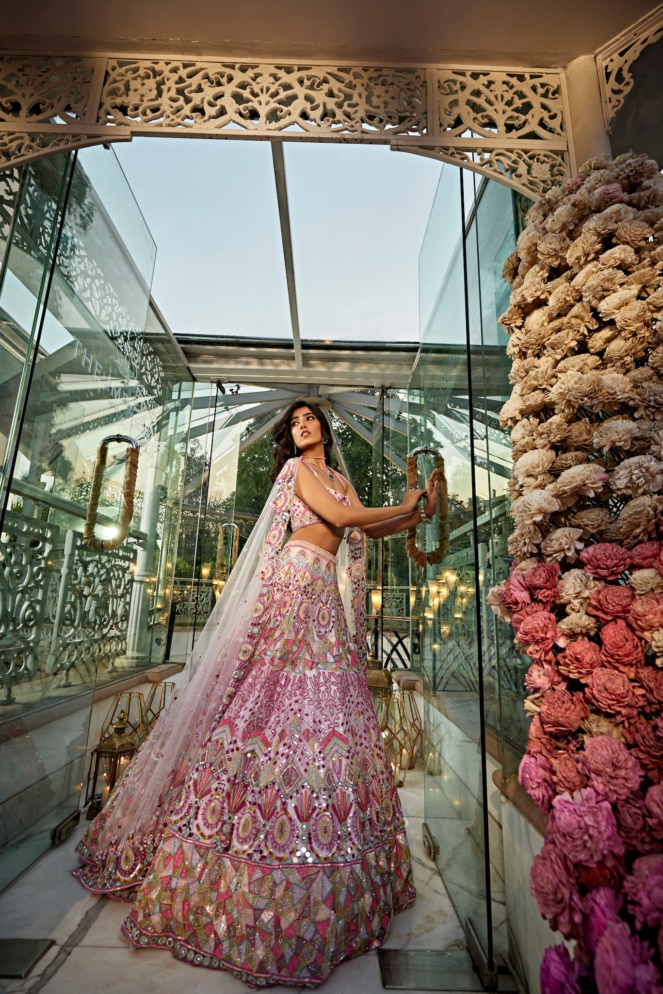 multi colour lehenga