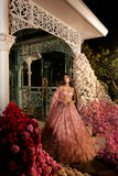 onion pink lehenga