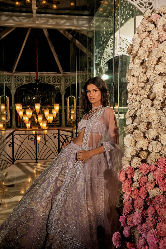 lavender lehenga for wedding