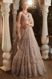 silver lehenga wedding