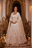 surabhi chopra label white lehenga