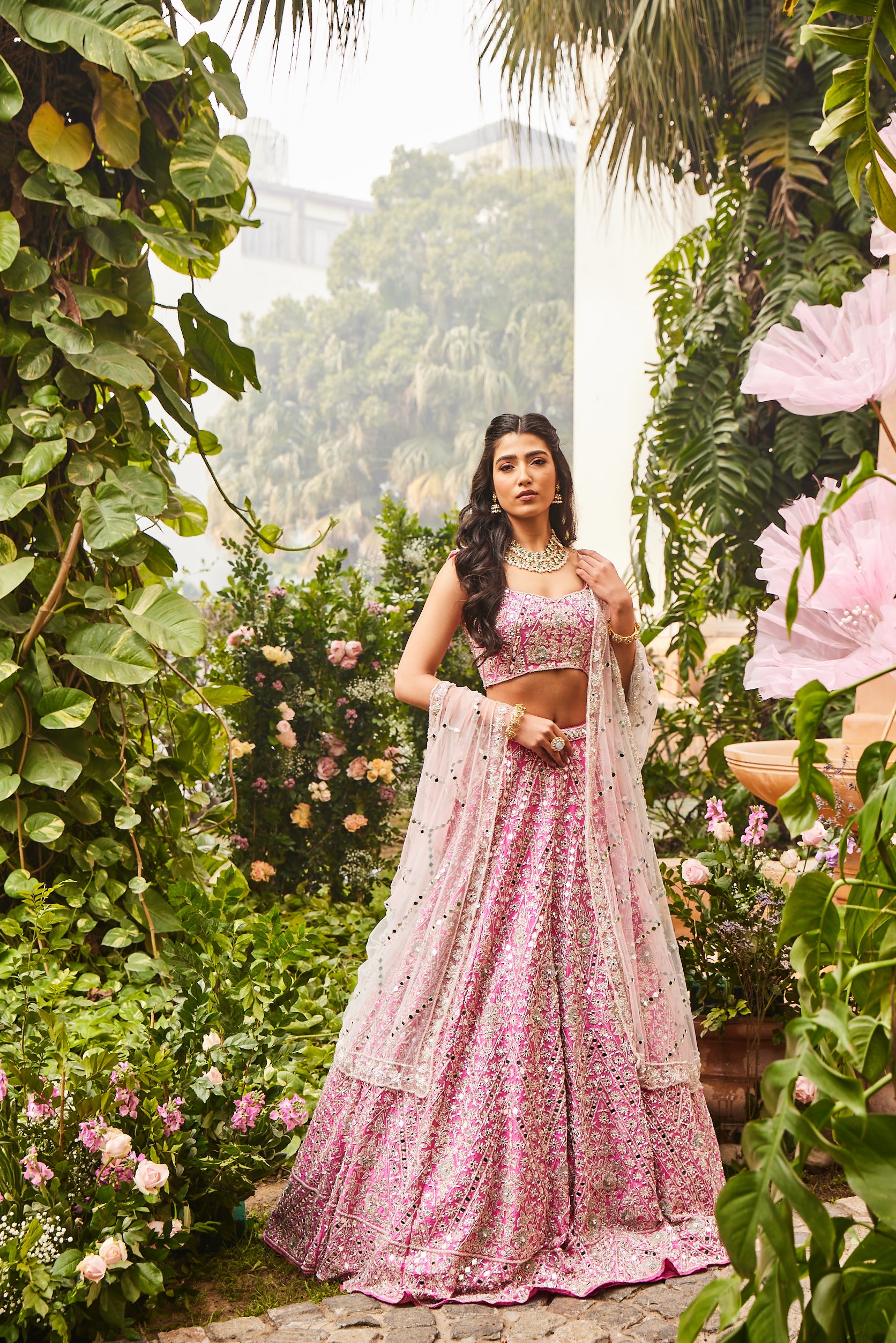 hot pink lehenga