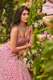 pink bridal lehenga