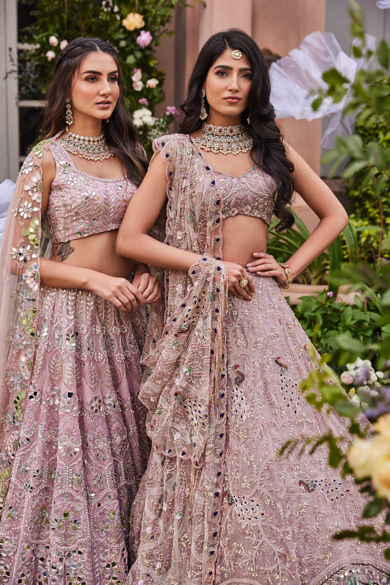 light pink lehenga