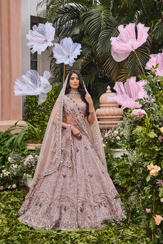 pink lehenga for wedding