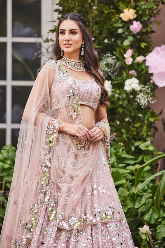 pink lehenga choli