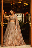 rose gold lehenga