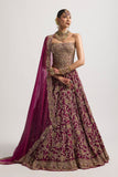 AMEERA WINE LEHENGA