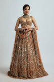 DIL RUBA RUST LEHENGA SET