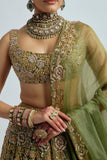RIVA GREEN LEHENGA