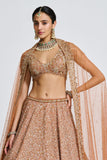 FIZA RUST LEHENGA