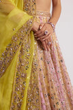 LILAC NEON DUAL TONE LEHENGA SET