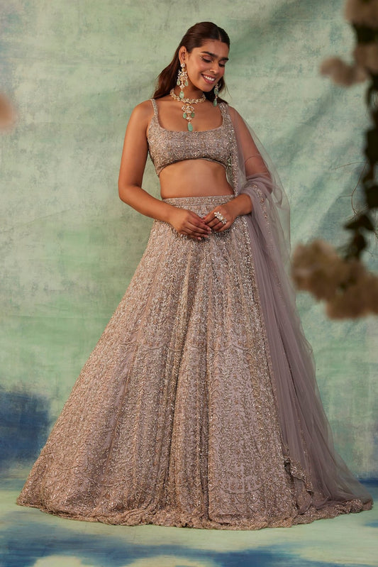 LOVE GREY LEHENGA