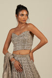 OLIVE GREEN LEHENGA
