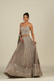 OLIVE GREEN LEHENGA